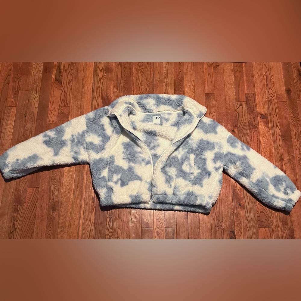 Fluffy cloud cropped fit jacket by SO